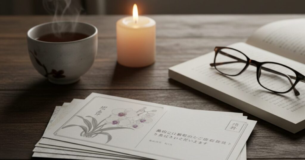 喪中のお知らせのハガキ